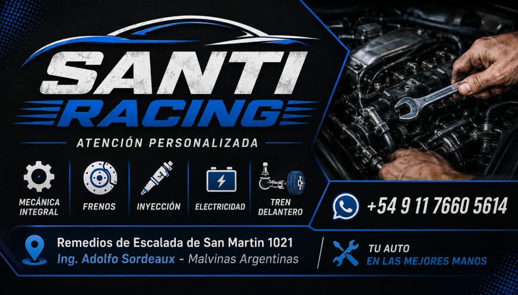 Taller Mecánico Santi Racing - Tarjeta Oficial